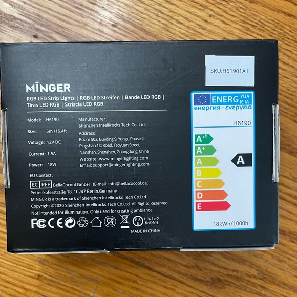 !! NEW!! Minger RGB LED light strip w/remote set - Picture 3 of 5